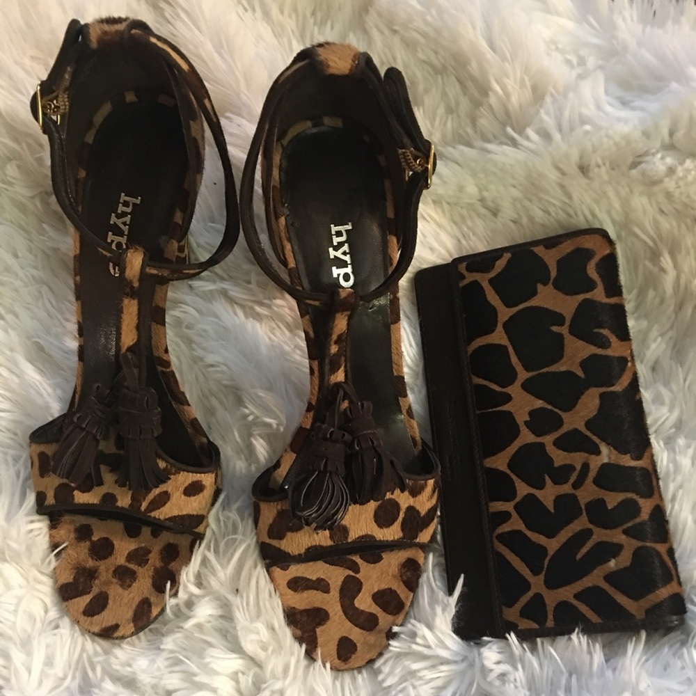 Hype Leopard Shoe And Kennth Cole Wallet